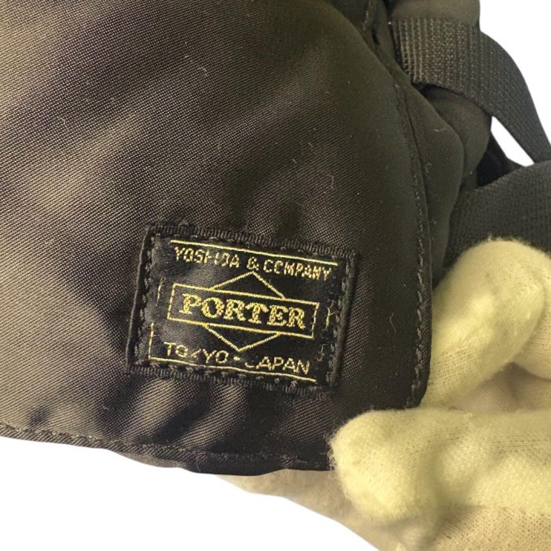 【良品】PORTER ブラック ボディバッグ タンカー ウエストバッグ 正規品