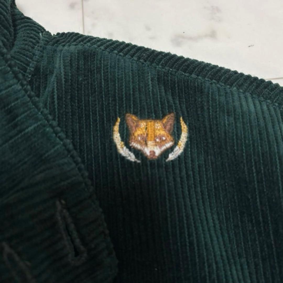 美品 ポロラルフローレン コーデュロイ ジャケット キツネ刺繍 深緑 L 定6万