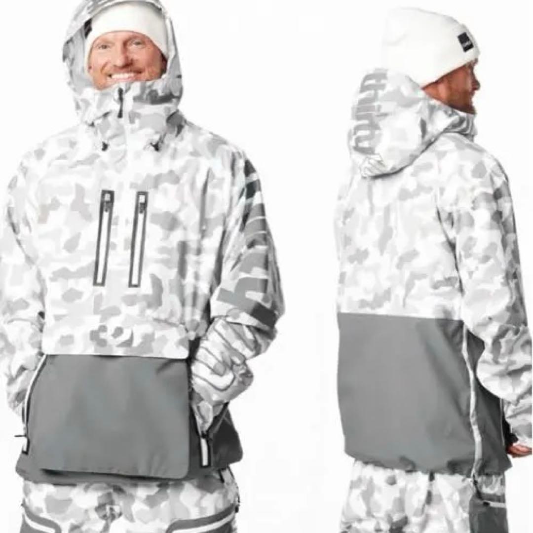 thirtytwo 迷彩柄 アノラック Mサイズ　上下セット‼️ボードウェア