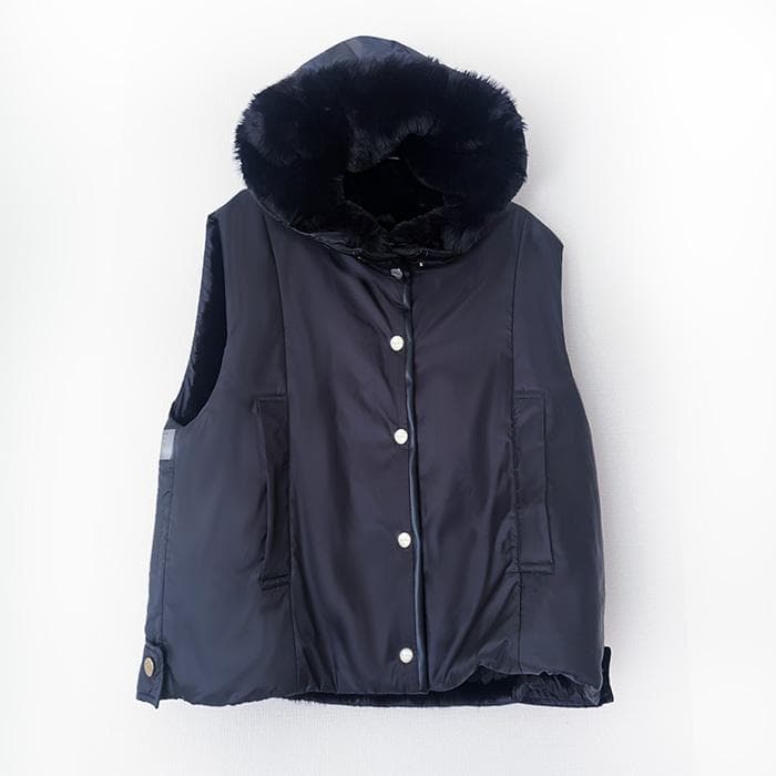 M*7様 MaxMara The Cube. 　ベスト　キャメル混　リバーシブル