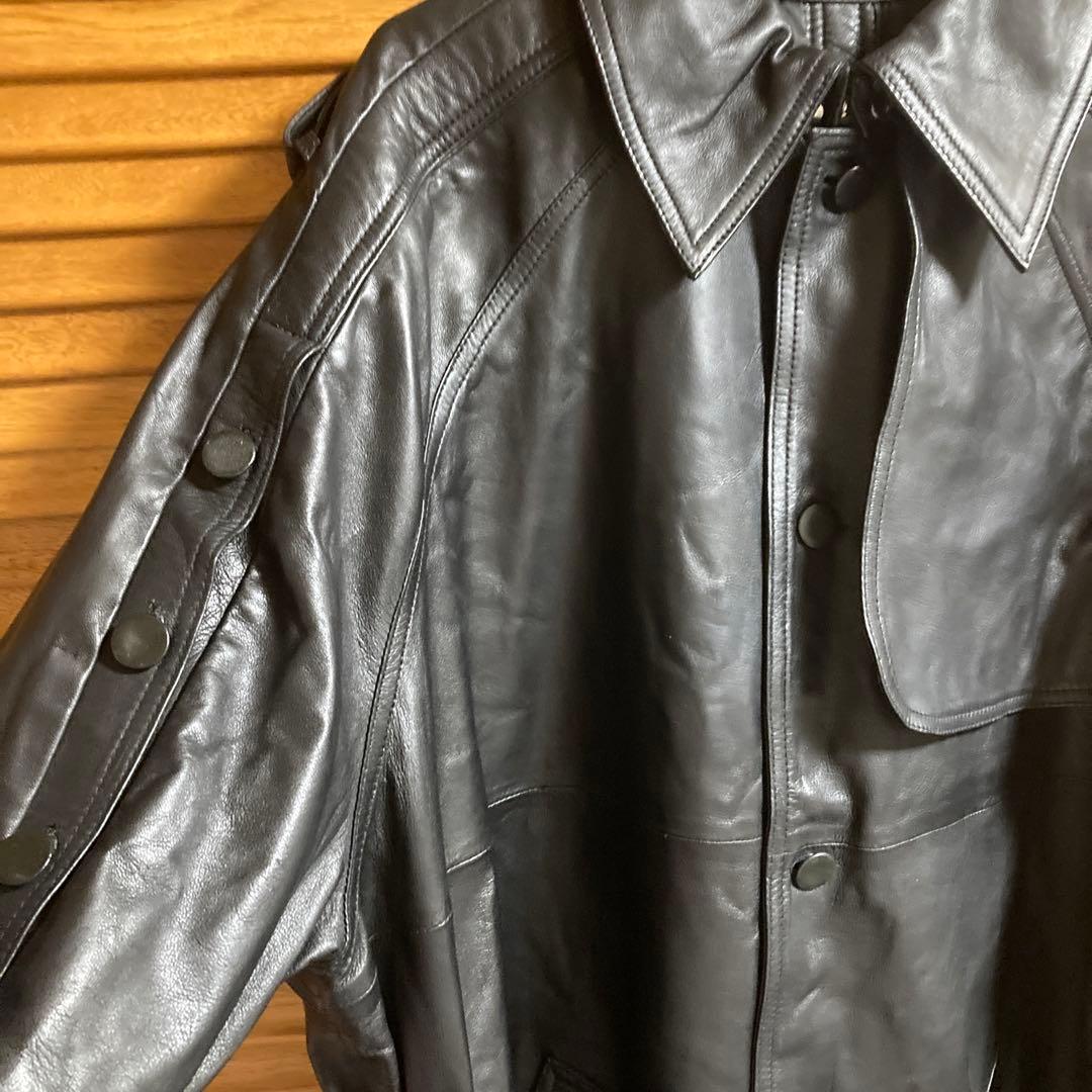 rokh ×  コラボ　レザートレンチコート Lサイズ