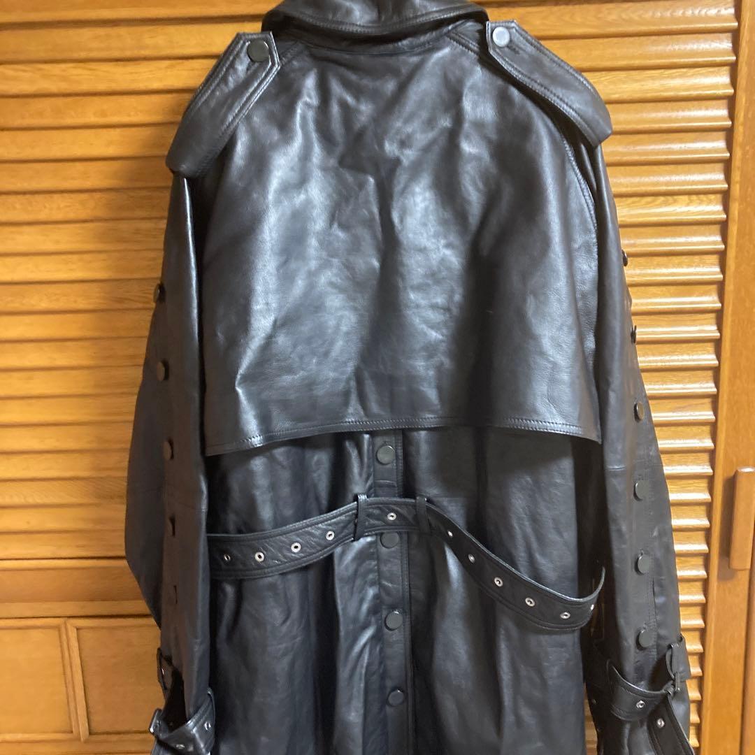 rokh ×  コラボ　レザートレンチコート Lサイズ