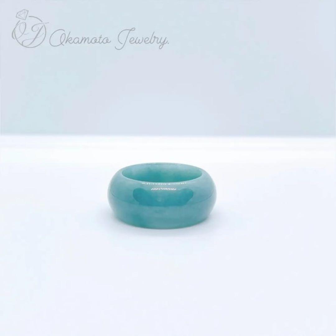 【宝石鑑別書付・最高ランク】翡翠くりぬきリング・ジェダイト