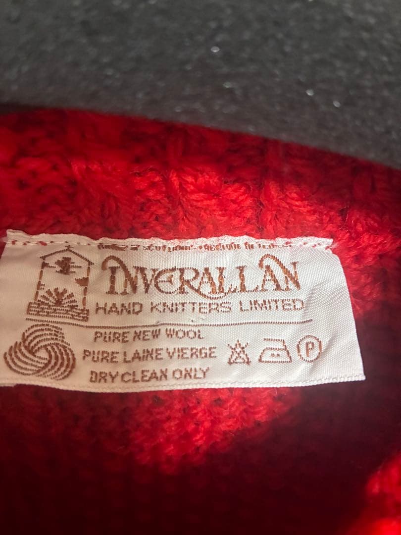 INVERALLAN インバーアラン　襟付カーディガン　茶タグ　クリーニング済