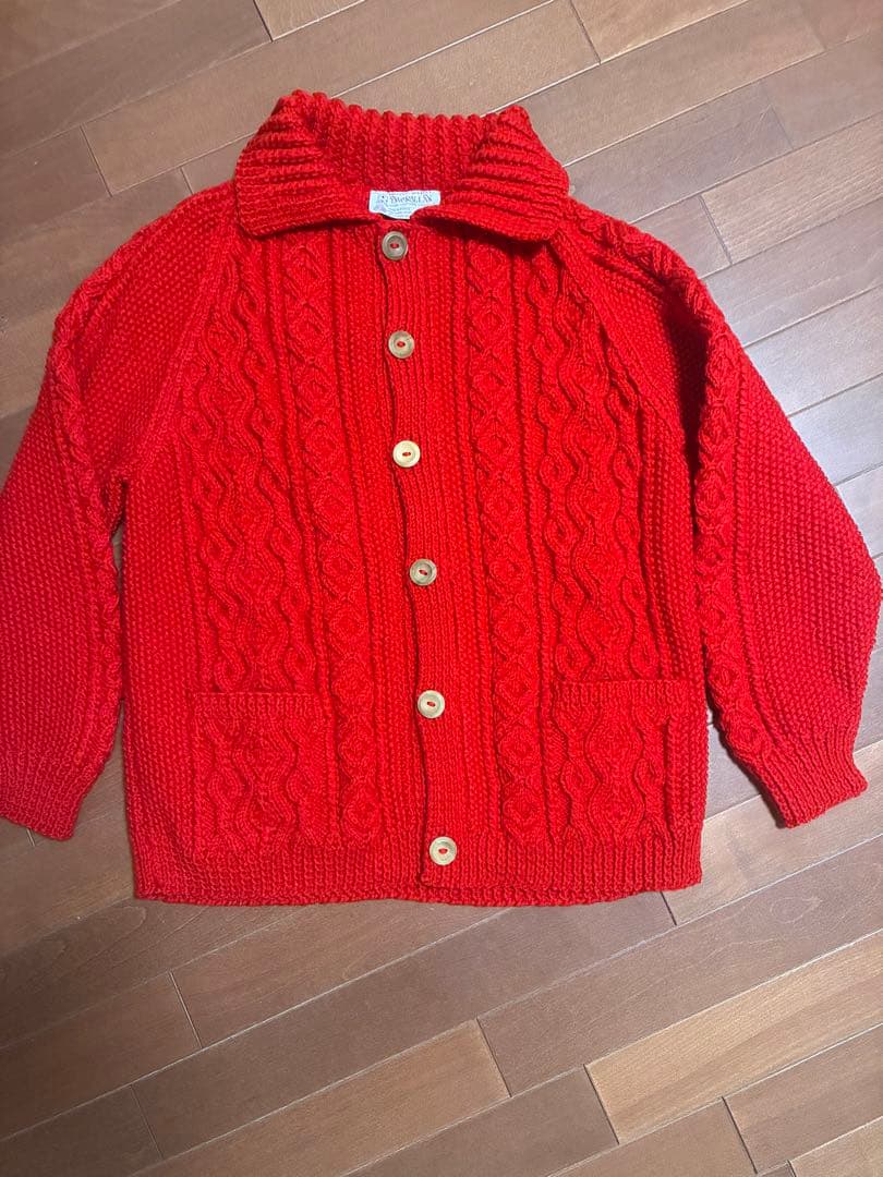 INVERALLAN インバーアラン　襟付カーディガン　茶タグ　クリーニング済