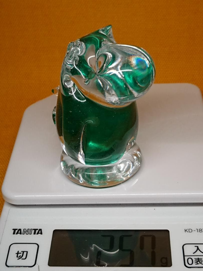 美品　人形　クリスタルガラス　ムーミン　北欧　置物　工芸品　美術品　A2840