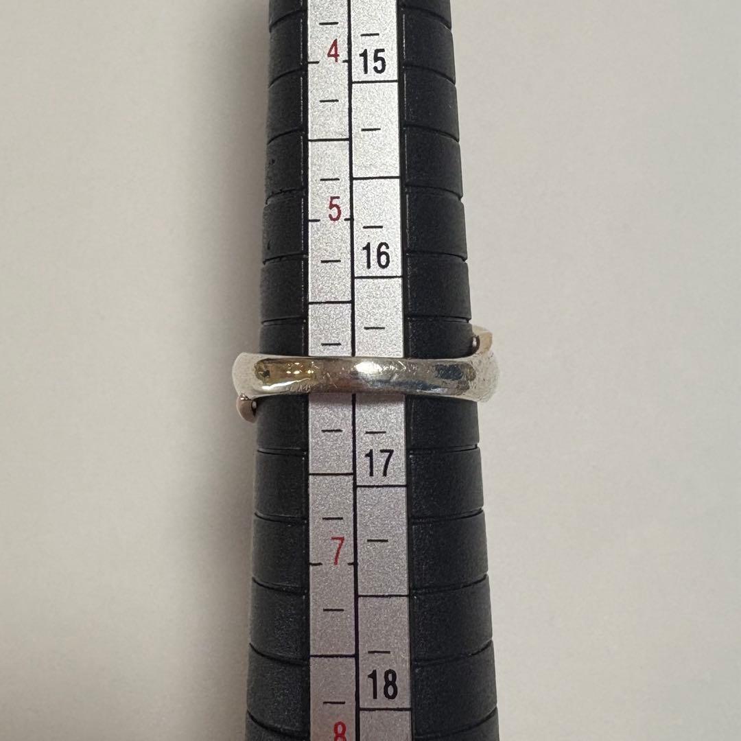 4°C　K10　シルバー　コンビ　リング