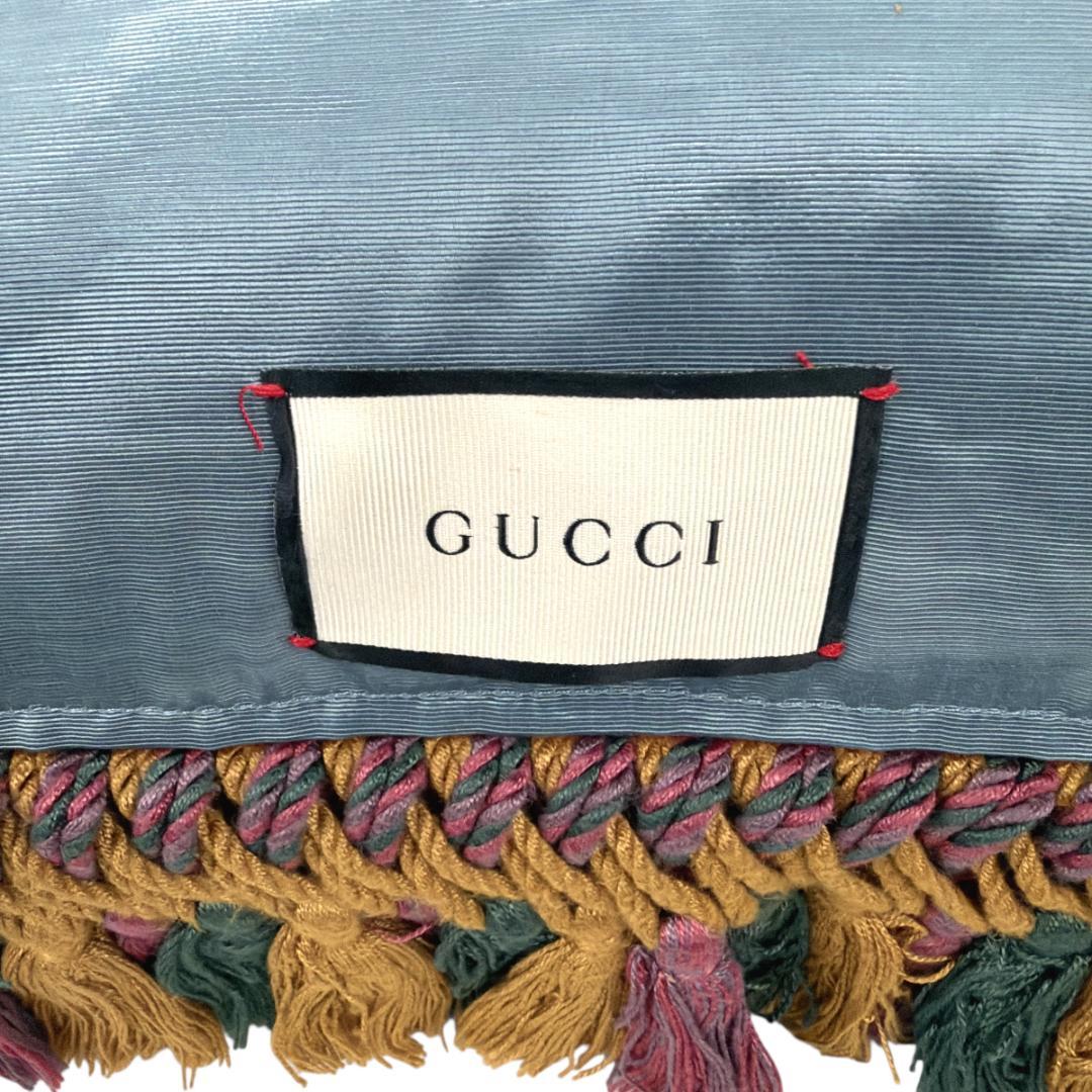 GUCCI クッション タイガー 刺繍 フリンジ GUCCIFICATION