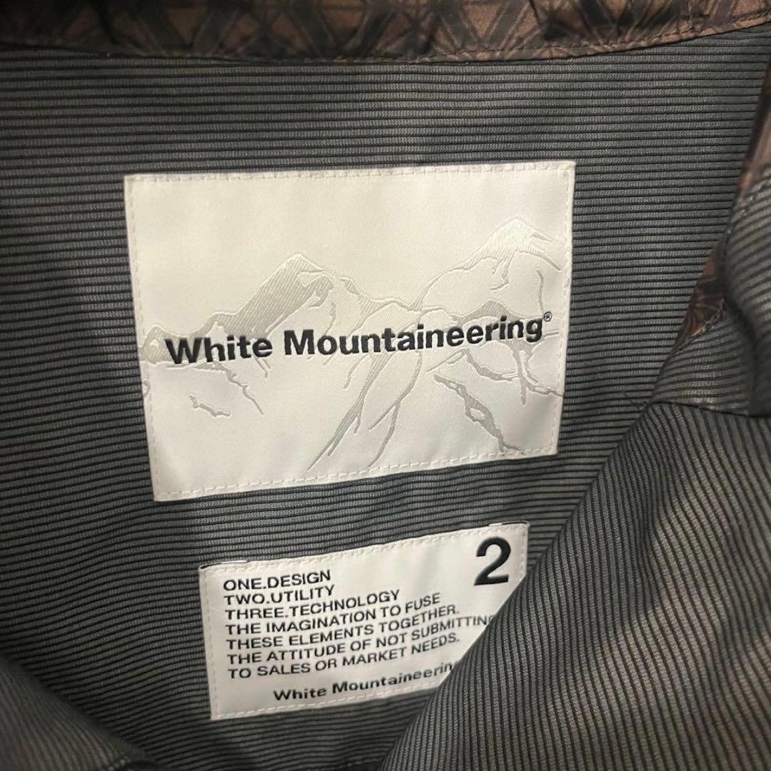 WhiteMountaineeringメッシュコントラストラグランラゲージパーカ