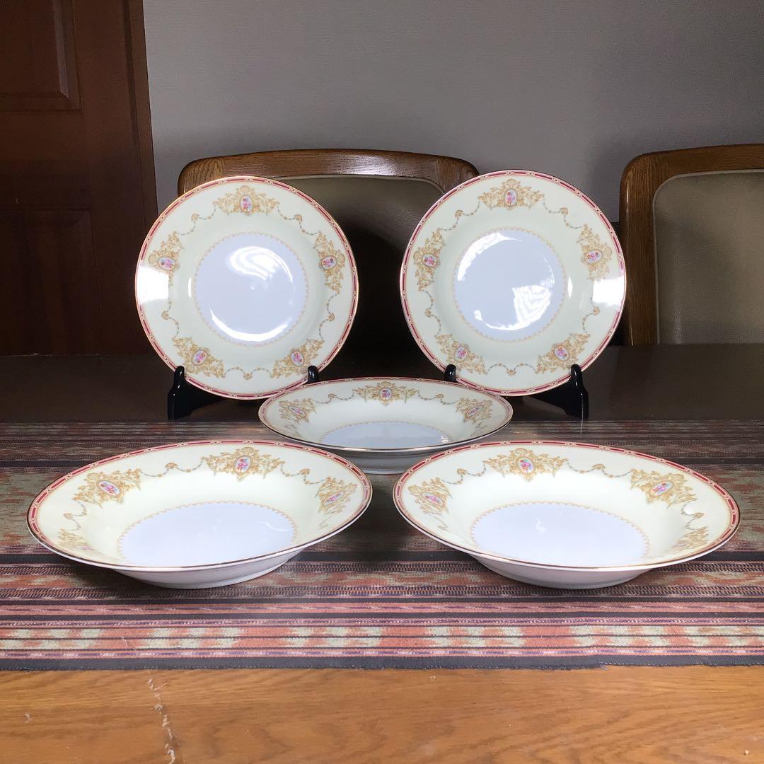 『未使用・劣化』　ノリタケ　月桂樹N　パスタ　カレー皿　5枚