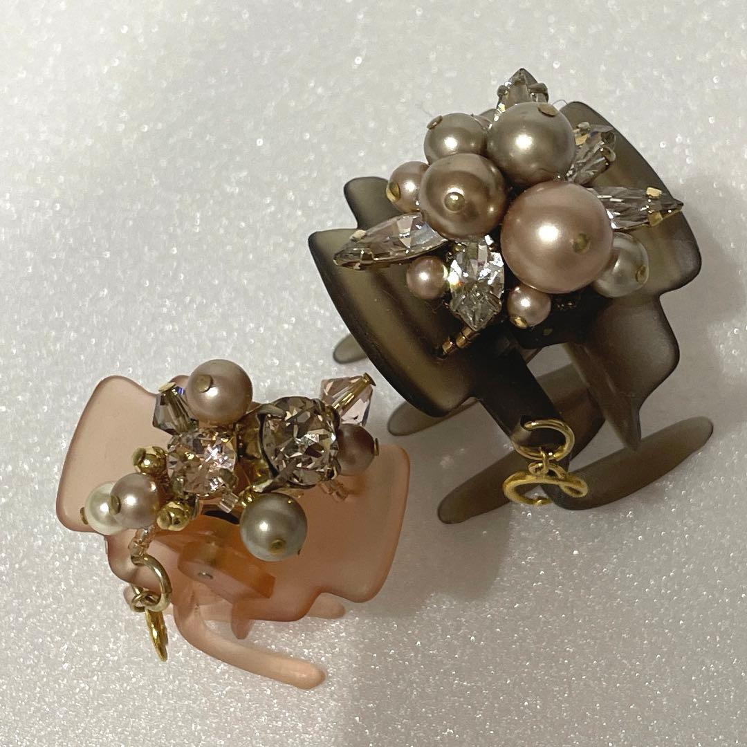 コンプレックスビズデザートクリップ、中クリップ2個セット上品アップ髪BIZ