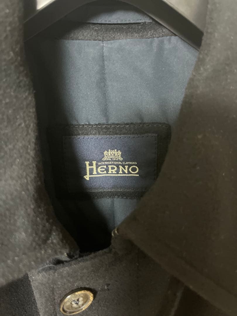 【ヘルノHERNO】ウールカシミア ステンカラーコート