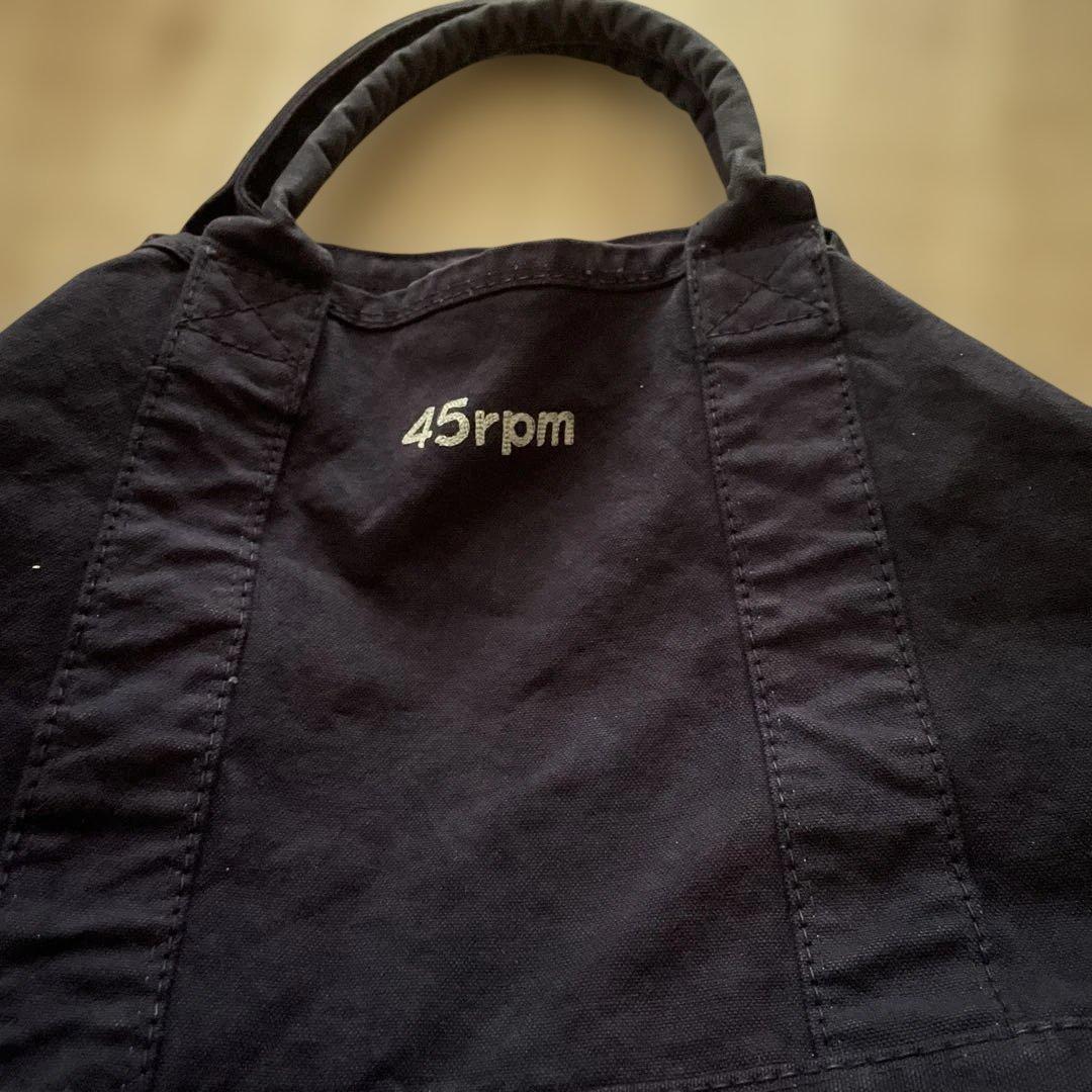 45rpm トートバッグ　インディゴ