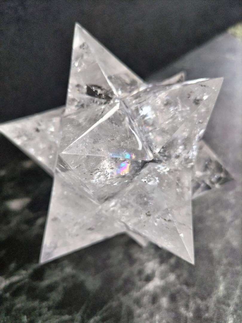 花*種様 レムリアン水晶アステロイド（最長幅9.5cm 、約389g）