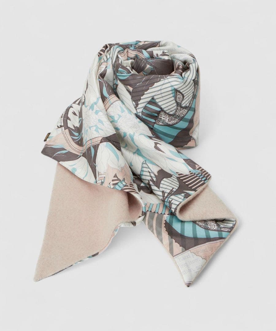 minna　アナイ　manipuri シルクダブルマフラー（完売品）