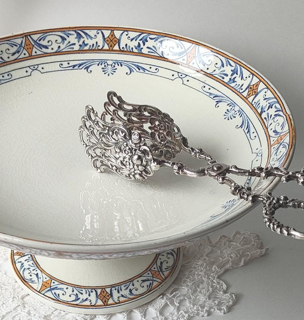 希少　美品　クレイユモントロー　コンポティエ　フランスアンティーク