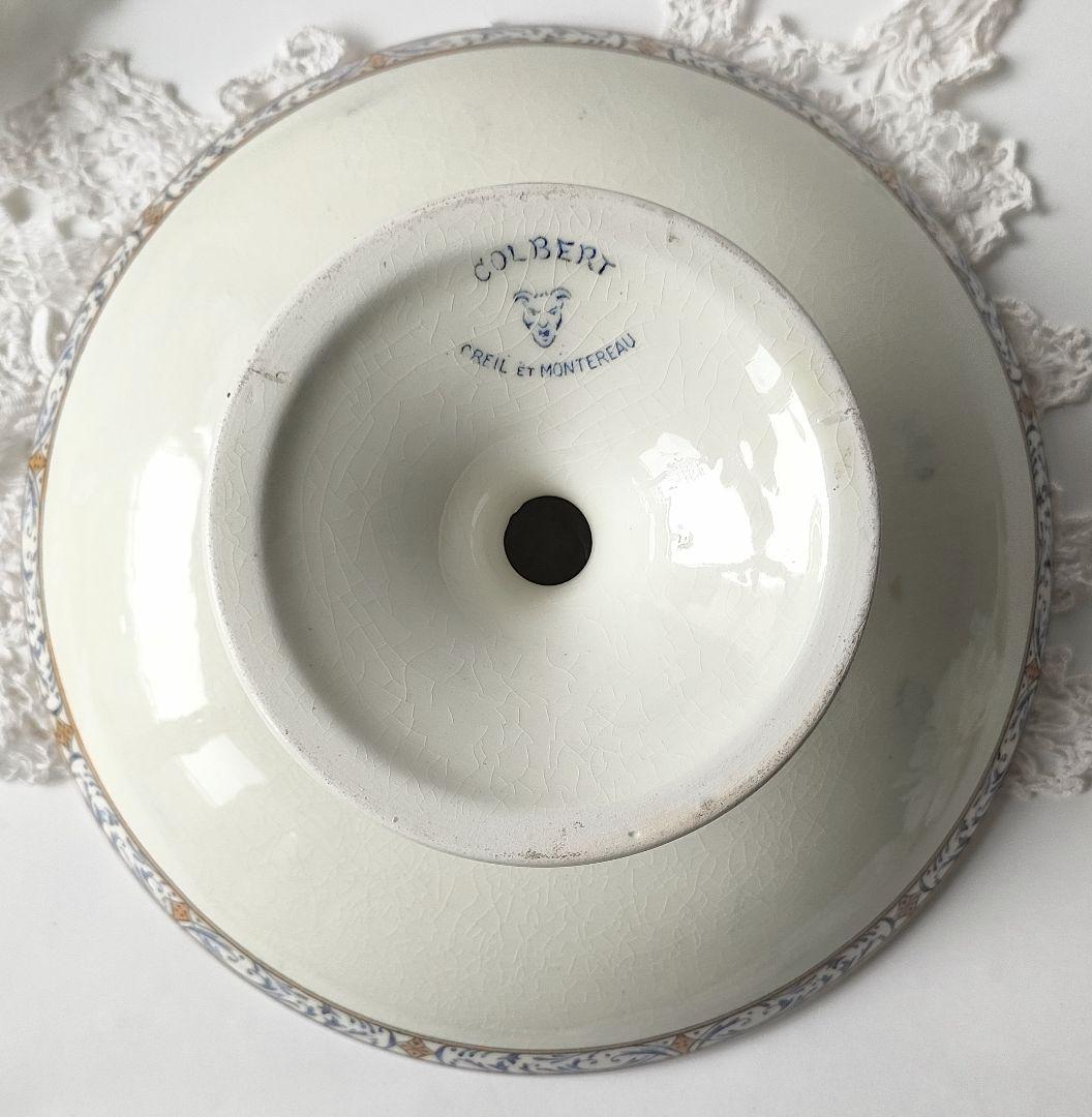 希少　美品　クレイユモントロー　コンポティエ　フランスアンティーク