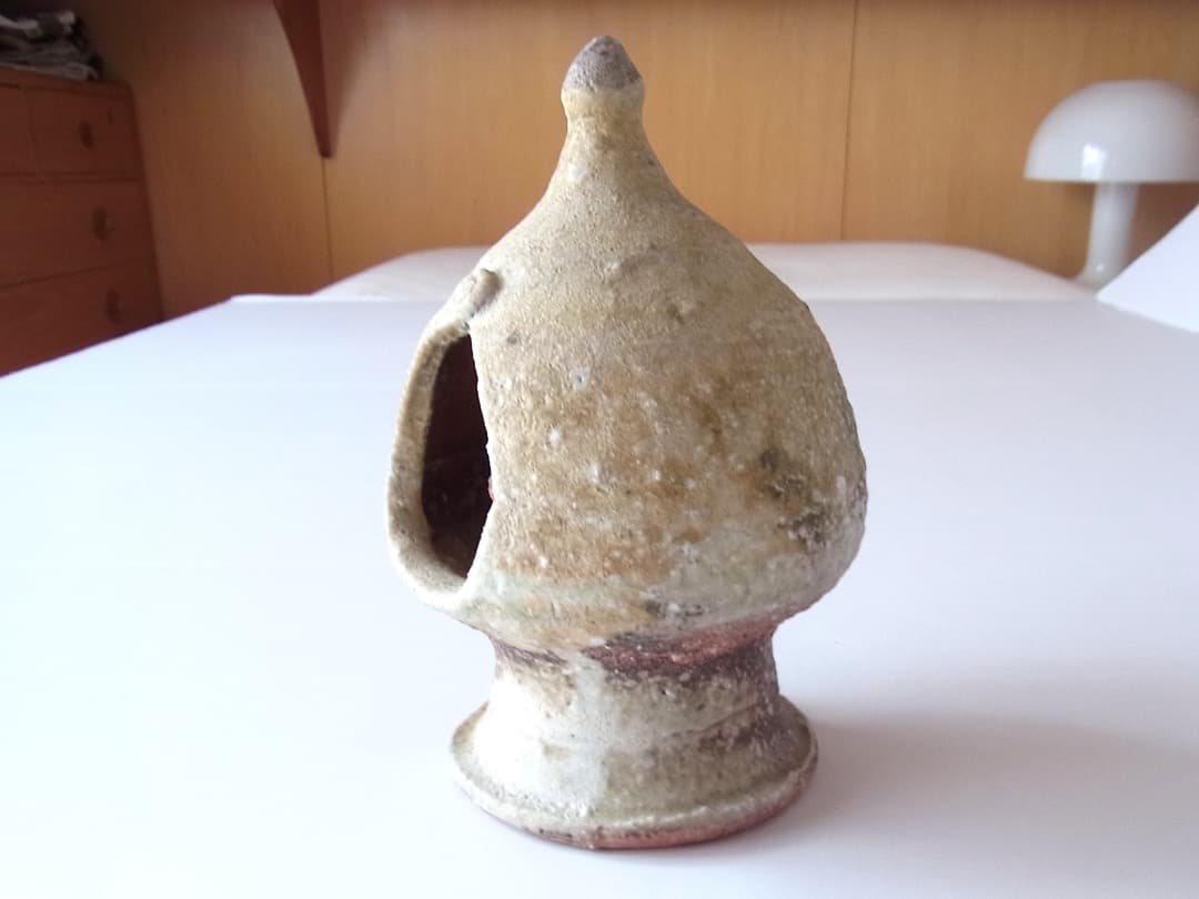 森岡成好『焼き締め・宝珠』／古民藝 李朝 骨董 パナリ やちむん 安南 黒高麗