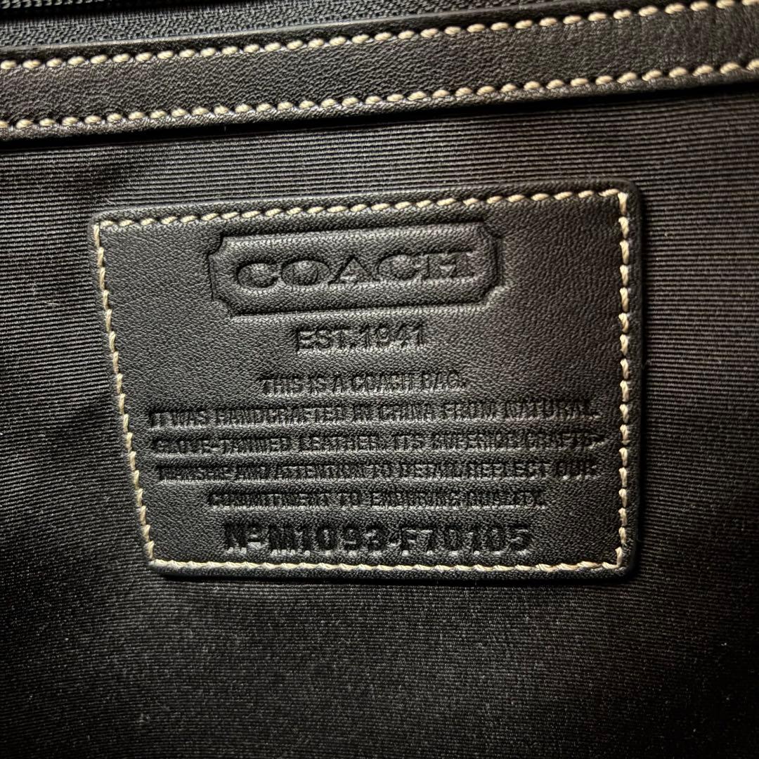 【極美品】コーチ メッセンジャーバッグ ショルダーバッグ レザー A4収納可