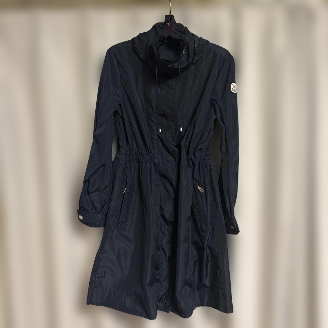 モンクレールkouro美品スプリングコートサイズ1 ネイビー本物Hタグ1M
