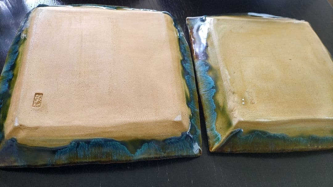 【小樽焼】大皿・角皿4点セット