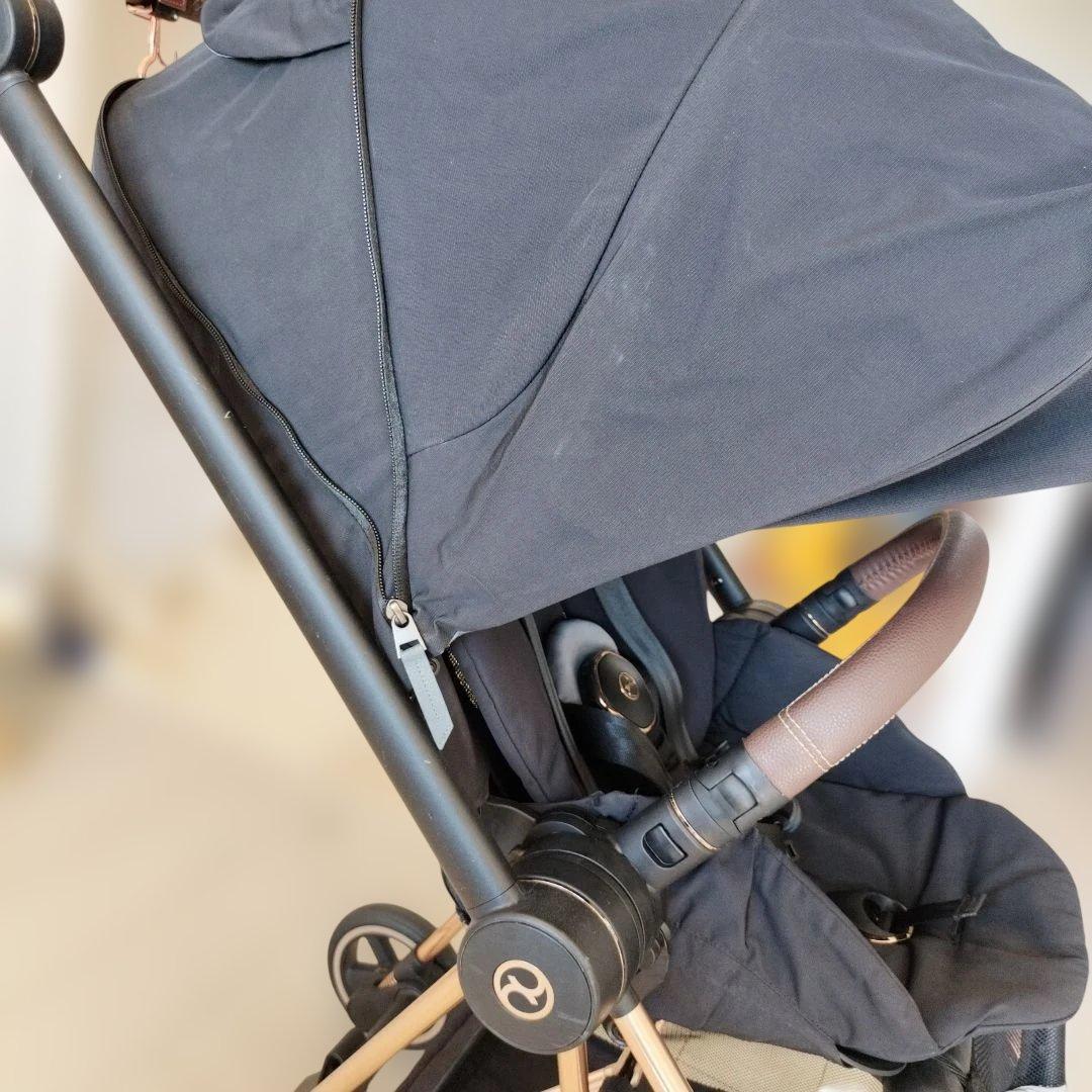 「梱包、発送たのメル便」Cybex mios ゴールド　ベビーカー 附属品付き