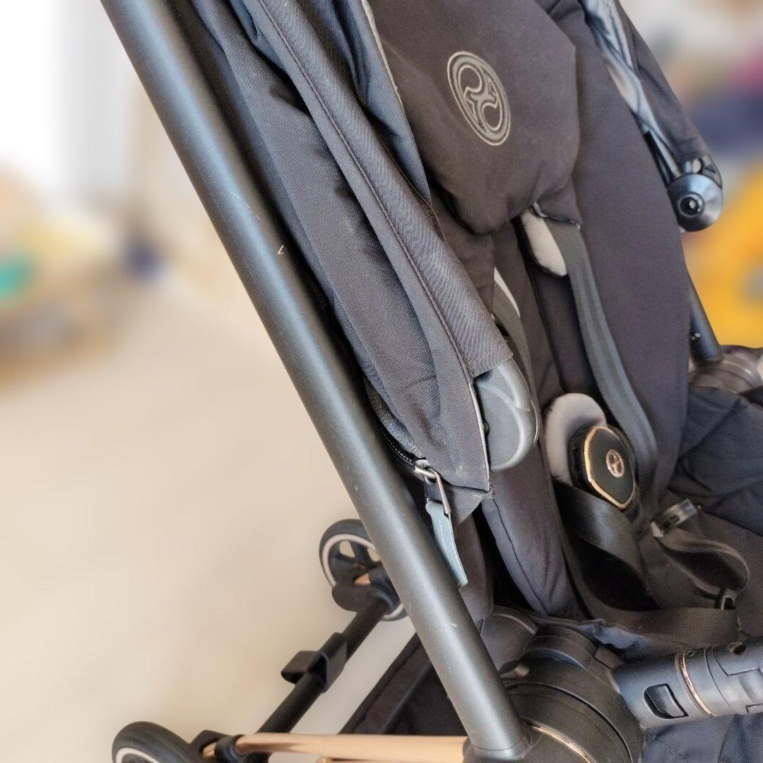 「梱包、発送たのメル便」Cybex mios ゴールド　ベビーカー 附属品付き