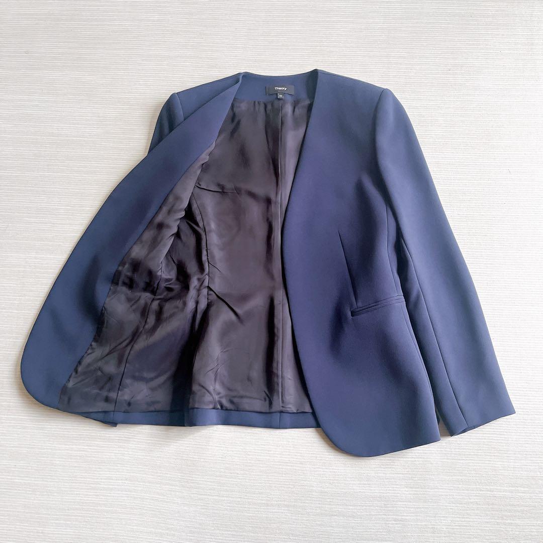 【セオリー】Classic Crepe セットアップ　パンツスーツ　ネイビー00