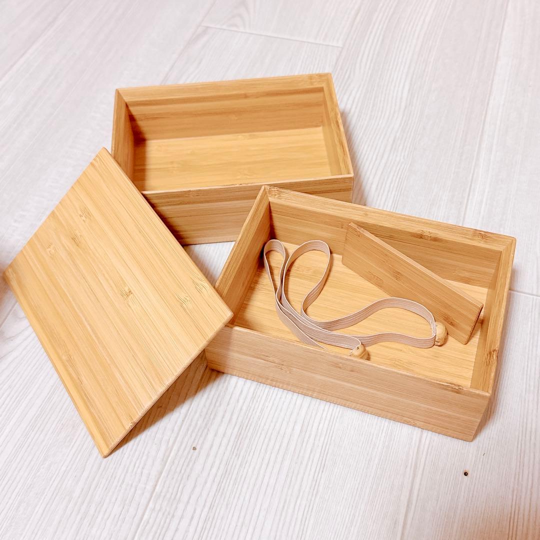 【極美品】美しい竹のお弁当箱◎公長齋小菅二段弁当箱