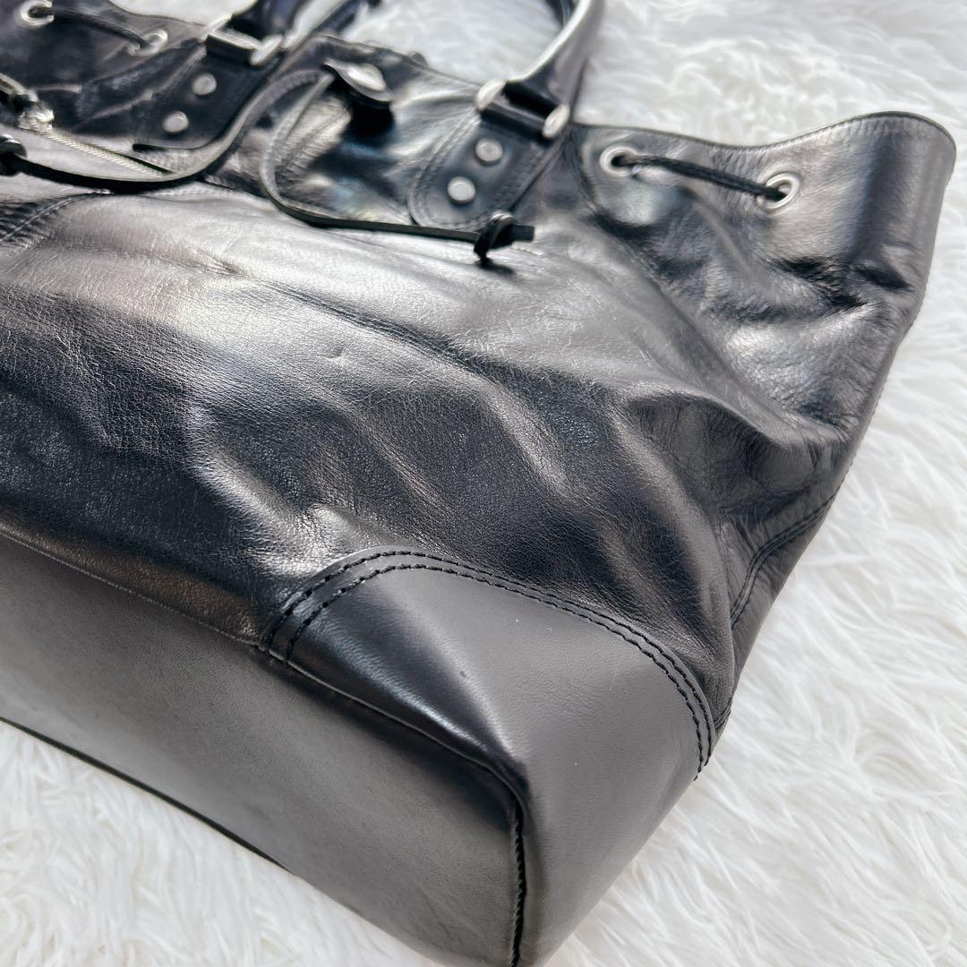 バッグ 00s archive leather hand bag grunge y2k