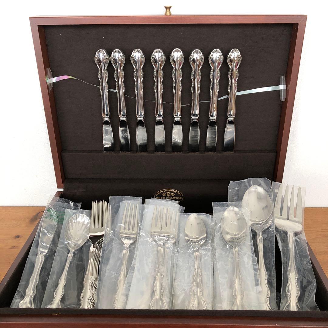 USA製　REED&BARTON ステンレスカトラリー44本　リード＆バートン