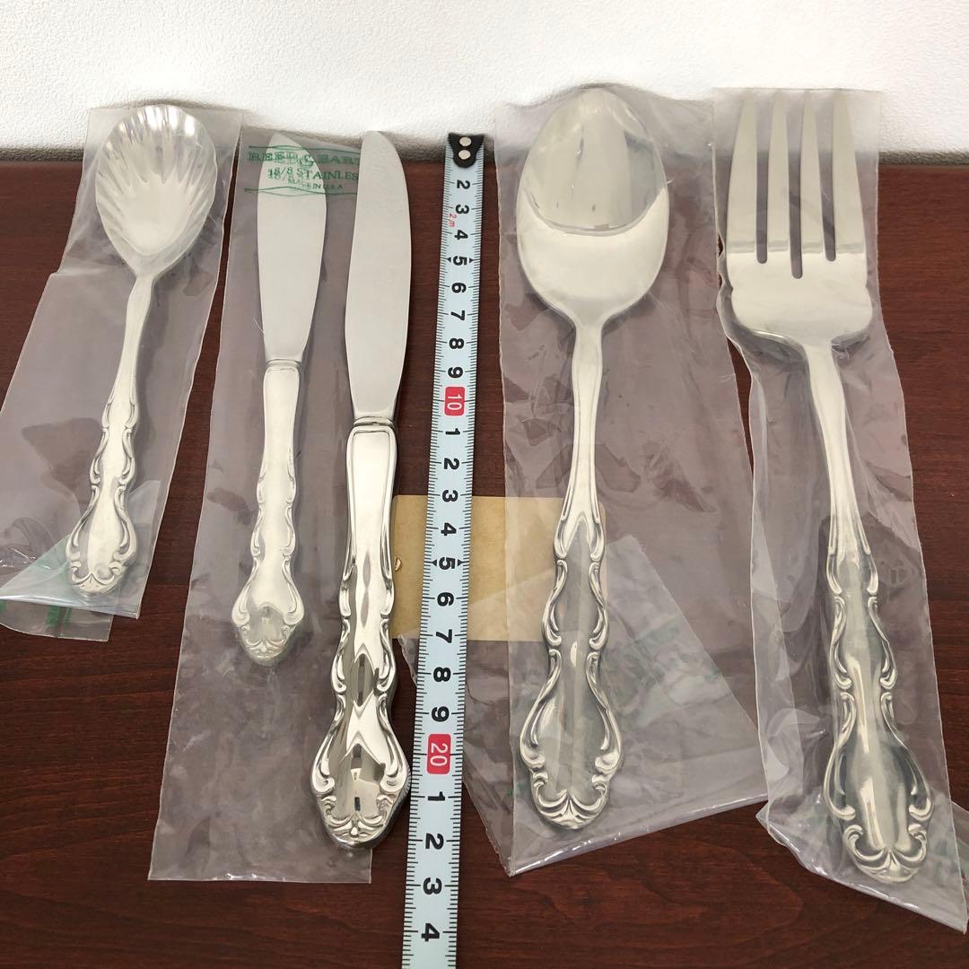 USA製　REED&BARTON ステンレスカトラリー44本　リード＆バートン