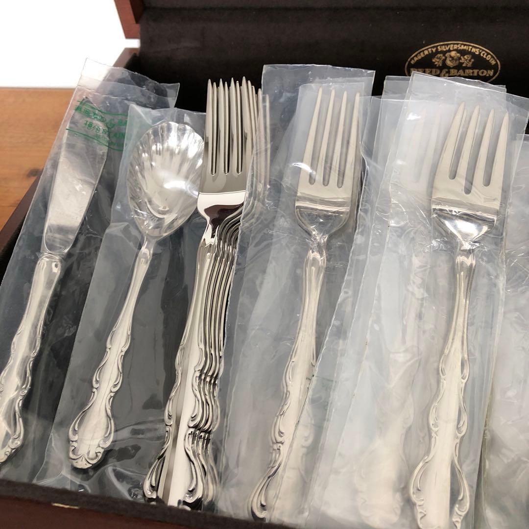 USA製　REED&BARTON ステンレスカトラリー44本　リード＆バートン