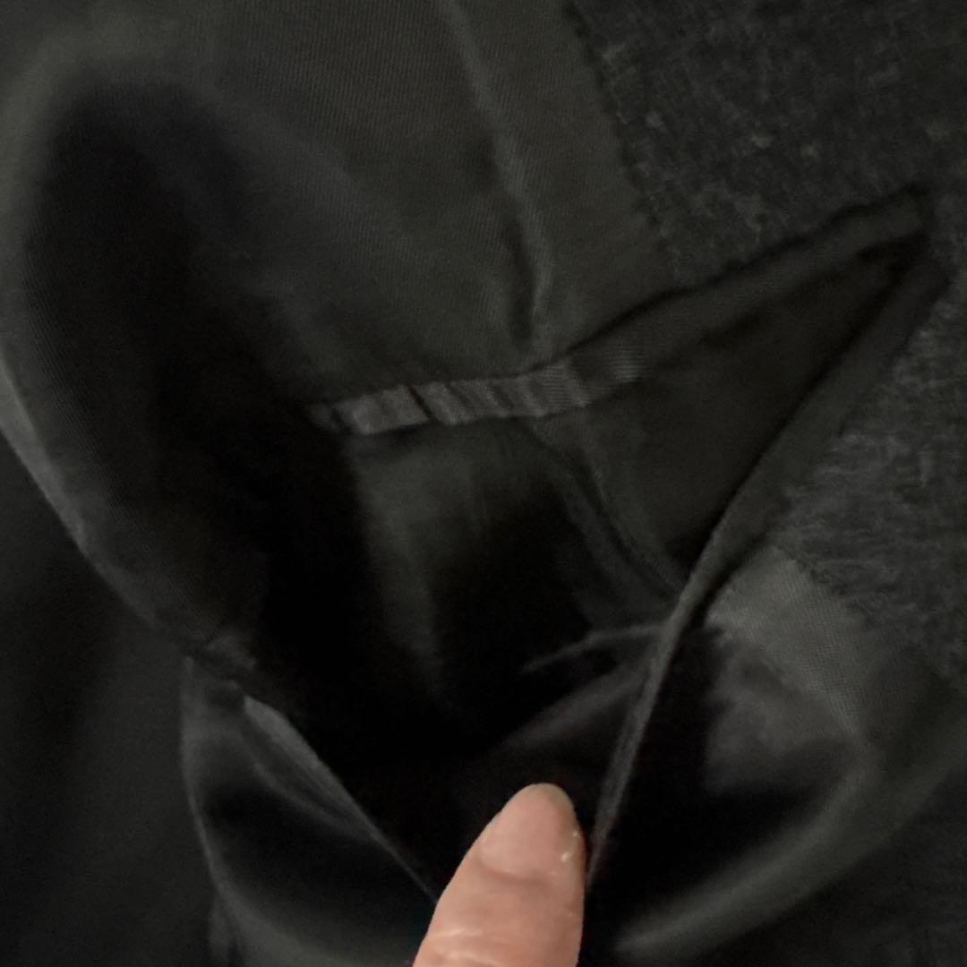 美品　ATON ダークグレー チェスターコート