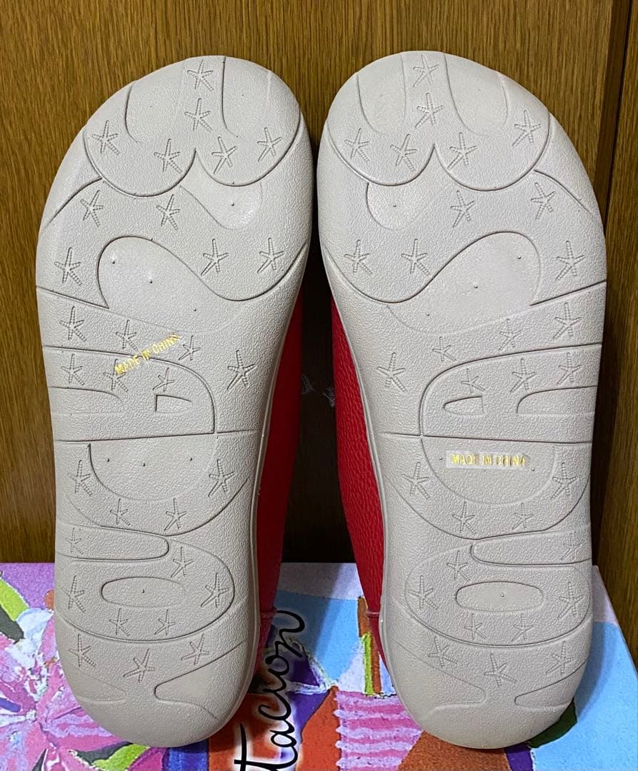 未使用　エスタシオン Estacion 犬モチーフシューズ