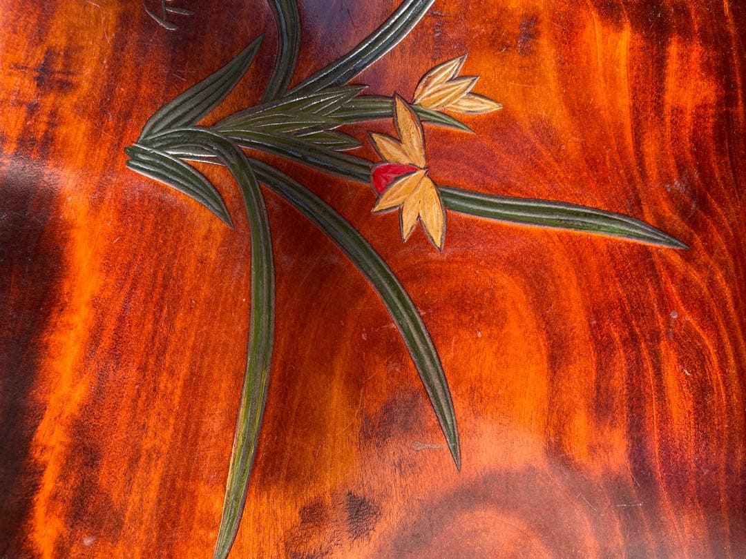 未使用　木製台座　讃岐彫　彫刻