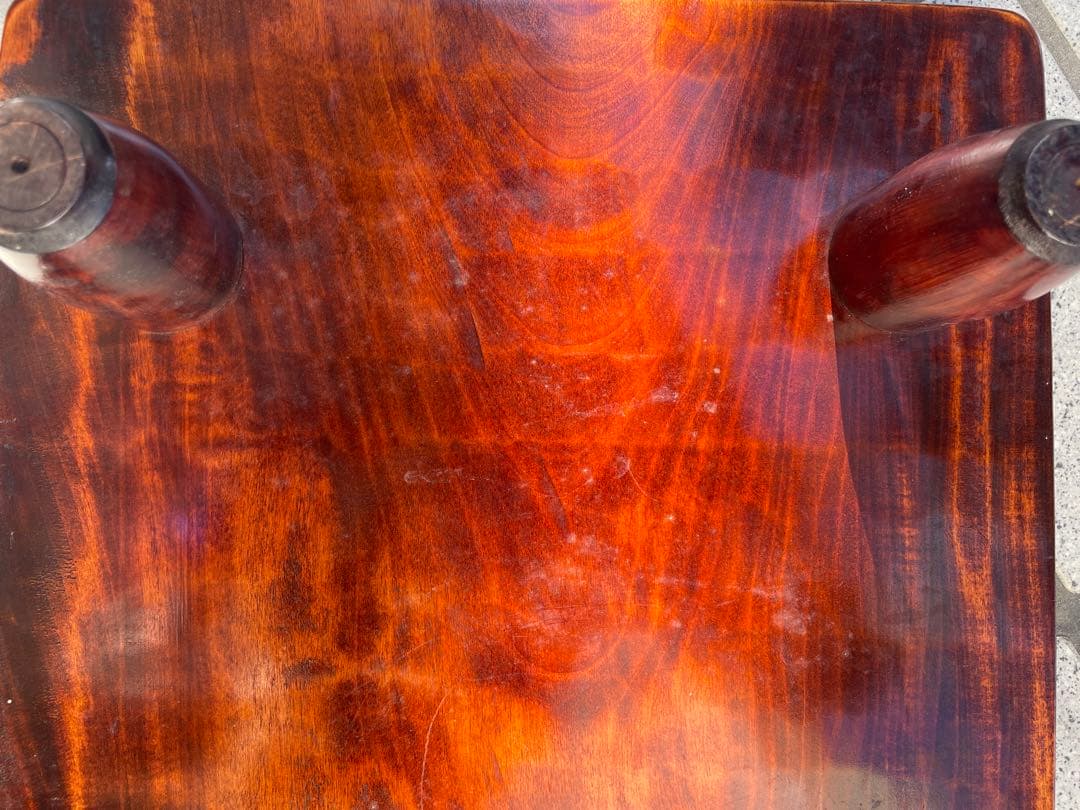 未使用　木製台座　讃岐彫　彫刻