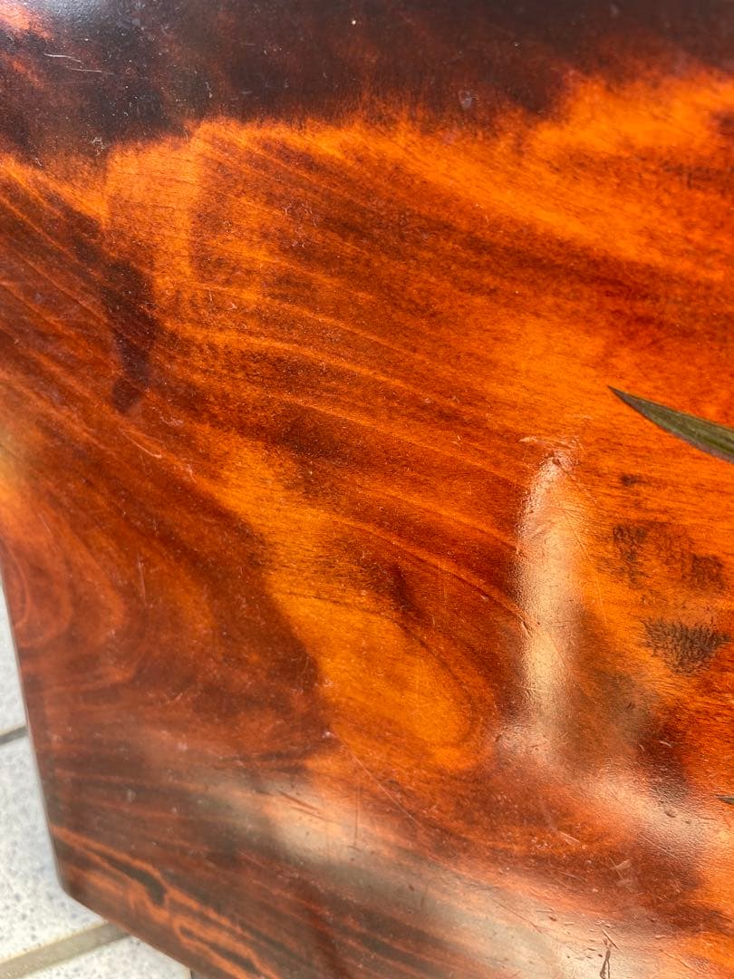 未使用　木製台座　讃岐彫　彫刻