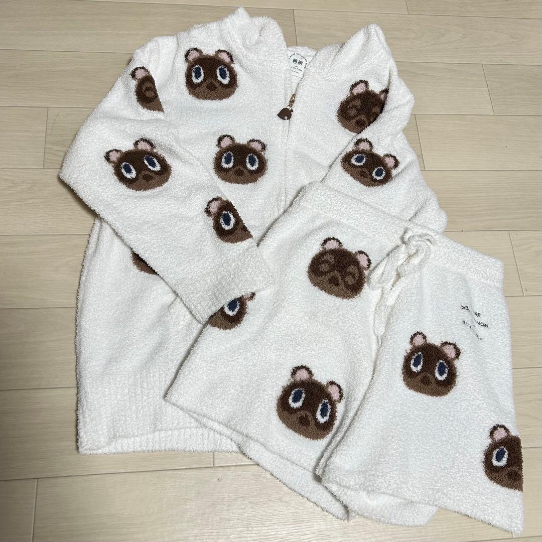 ジェラートピケ　どうぶつの森　パジャマ　上下セット