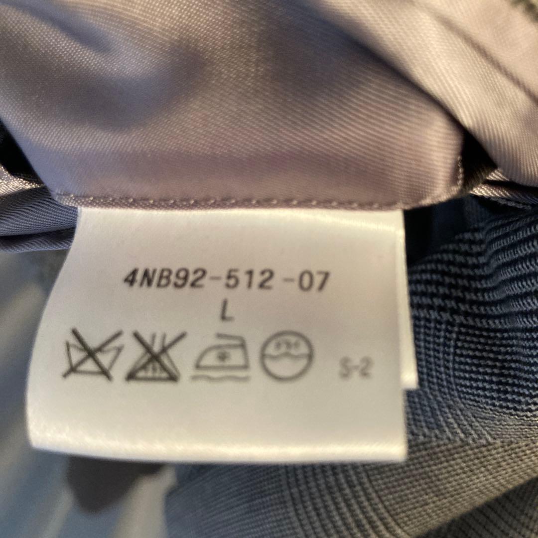 Paul Stuartグレー チェック トレンチコートL