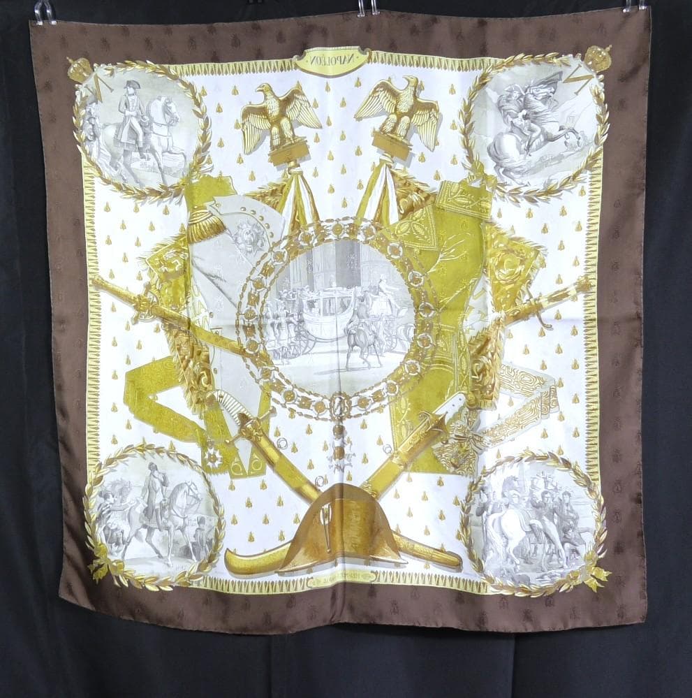 HERMES エルメス　大判スカーフ　カレ90　 D435