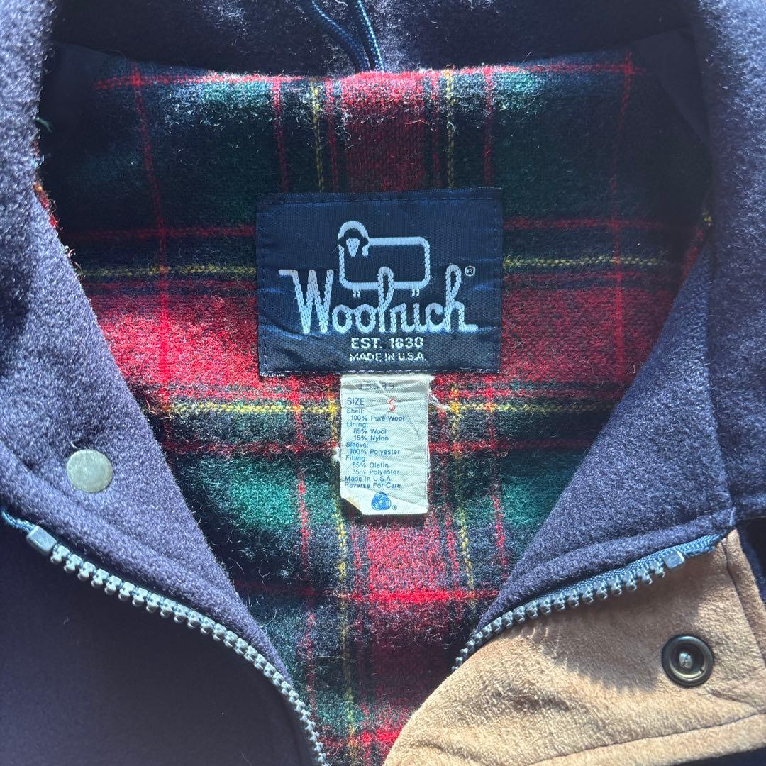 あ*た様 80’s WOOLRICH USA製 ウールジャケット 裏地チェック