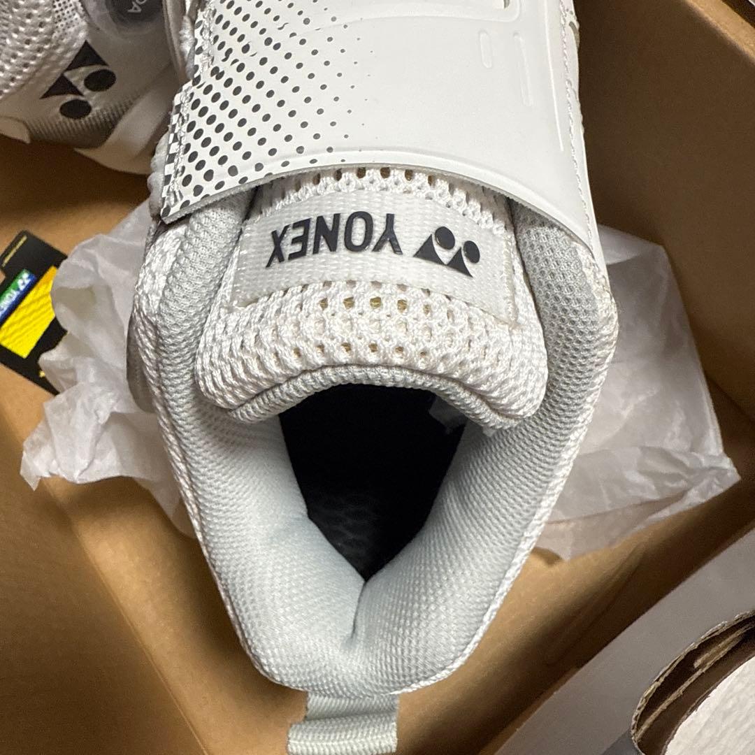 Yonexテニスシューズ25cmパワークッションコンフォートワイドダイヤル4GC