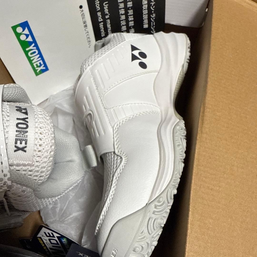 Yonexテニスシューズ25cmパワークッションコンフォートワイドダイヤル4GC
