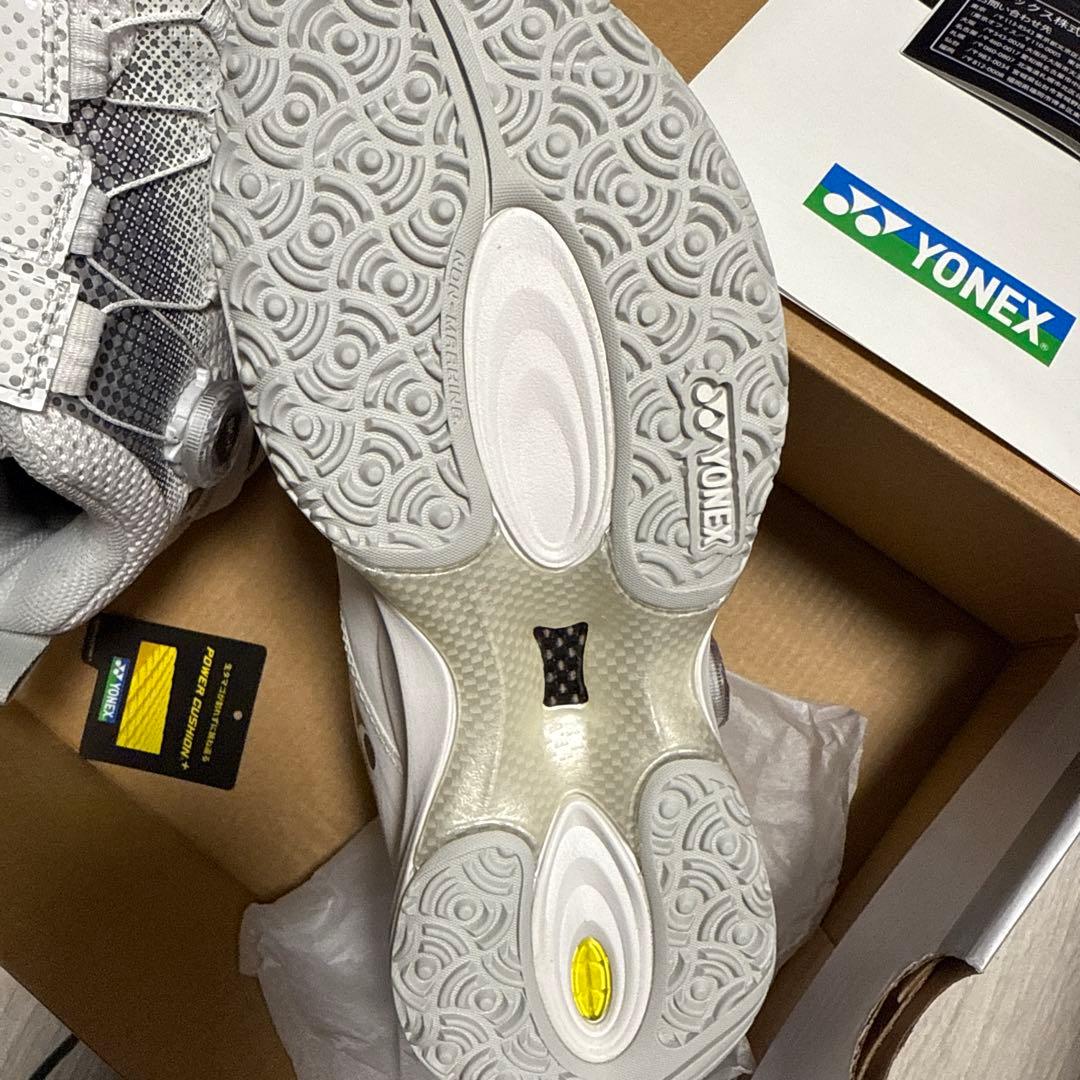 Yonexテニスシューズ25cmパワークッションコンフォートワイドダイヤル4GC
