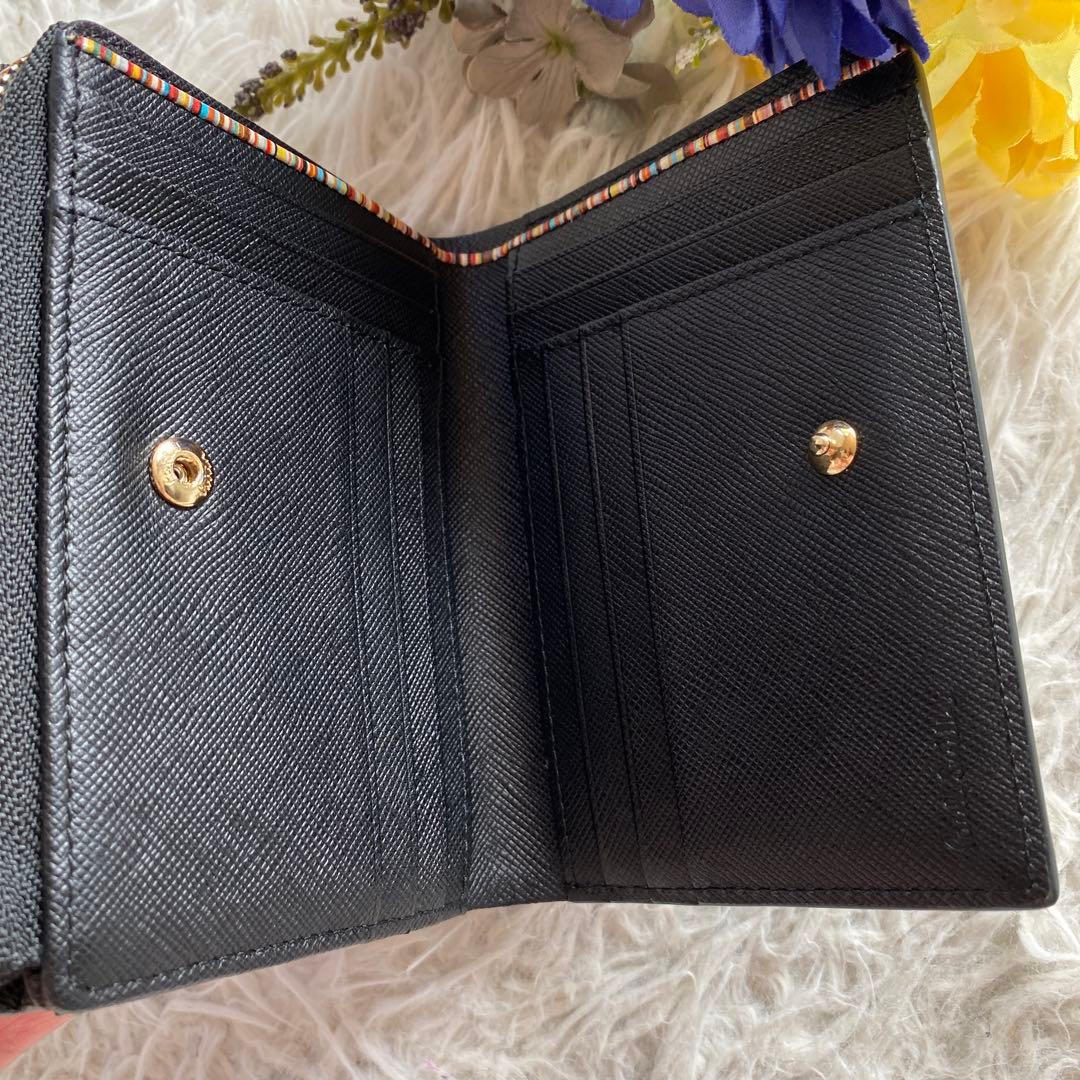 ユウイチPaul Smith レア　ジップストローグレイン　二つ折り財布