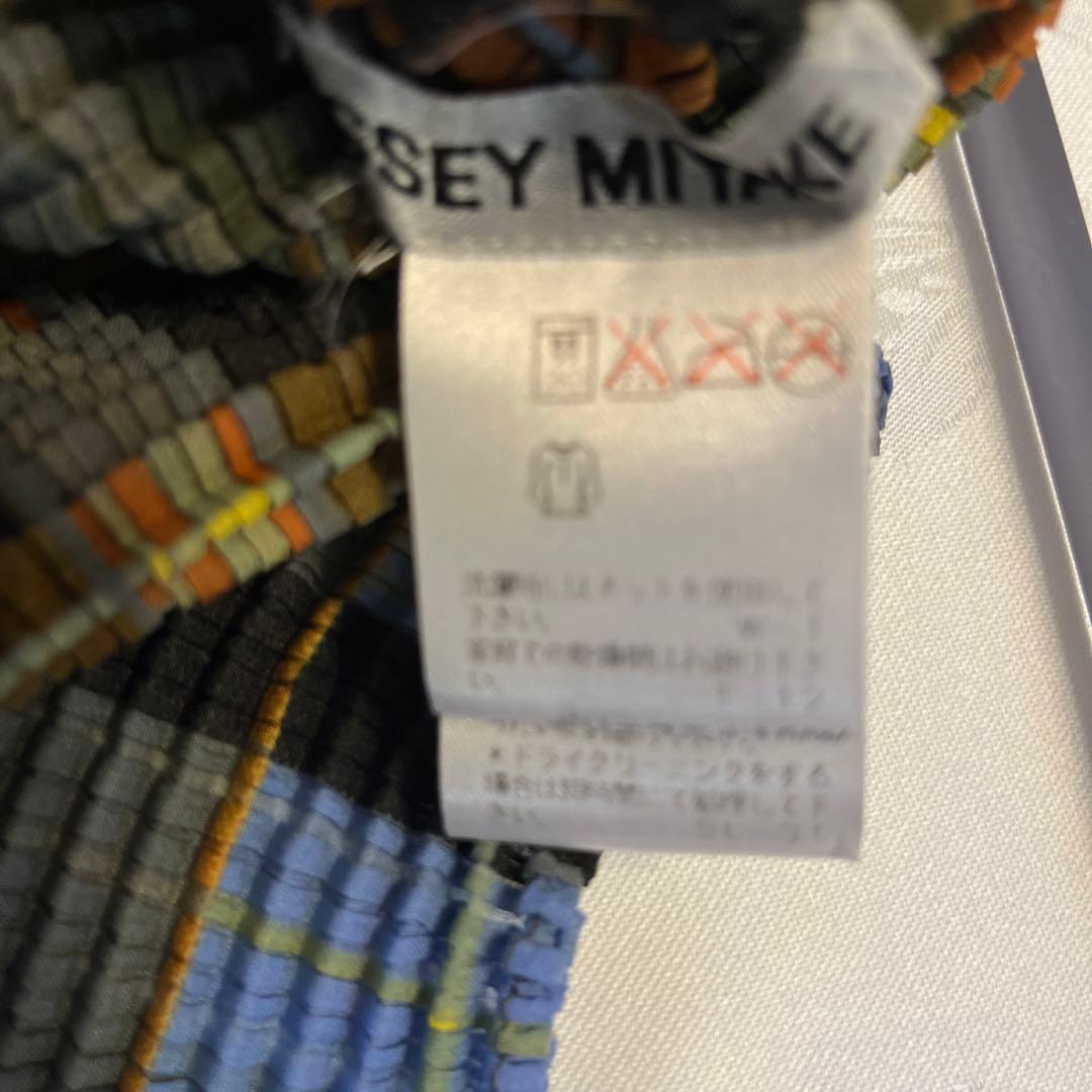 イッセイミヤケのプリーツ加工の半袖シャツです。