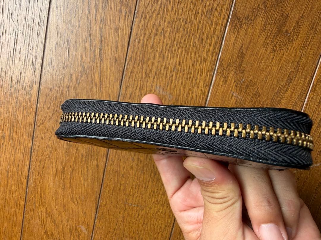 フェリージ クロコダイル風レザー 黒 ブラック ケース