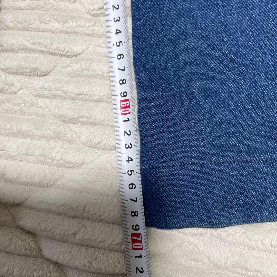 ステラマッカートニー　オーバーオール　ブルー　38 ブーツカット　サロペット