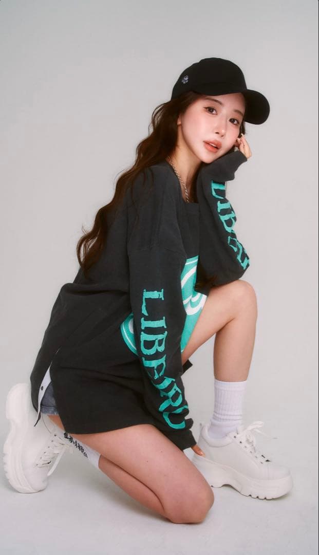 鈴木あみさんコラボ　platform sneaker Lサイズ　ホワイト